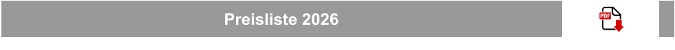 Preisliste 2026